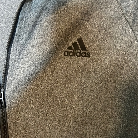 Adidas Gray Lightweight Jacket with Signature Stripes - Picture 3 of 6